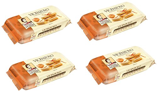 Vicenzi: " Vicenzovo " Savoiardi Ladyfingers 200gr - pack of 4 - total 28.21 oz [ Italian Import ]