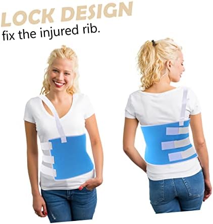 VALICLUD Adjustable Rib Brace Support Belt for Broken Rib Recovery Breathable Chest Binder for Cage Stabilization and Post Surgery Rehabilitation
