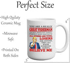 Funny Best Fishing Sarcastic Coffee Mug Novelty Cup Great Gift Idea For Fisherman Dad Brother Grandpa Fish Joke Gag Gift