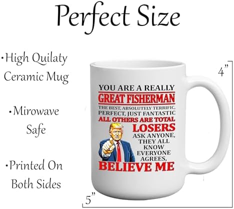Funny Best Fishing Sarcastic Coffee Mug Novelty Cup Great Gift Idea For Fisherman Dad Brother Grandpa Fish Joke Gag Gift