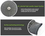 Pair of Conductive Silver Fiber Gloves Grounding Massage Gloves Static Relief Pressure Touch Screen with Includes Grounding Wire