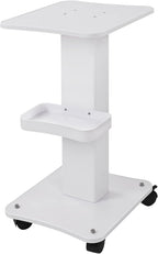 Beauty Trolley Cart with Wheels, 3 Tier Aluminum Beauty Rolling Cart, Hair Salon, Spa Salon, Vacuum Therapy Machine Trolley, Load 135lbs, 26.7 x 13.8 x 15 inch