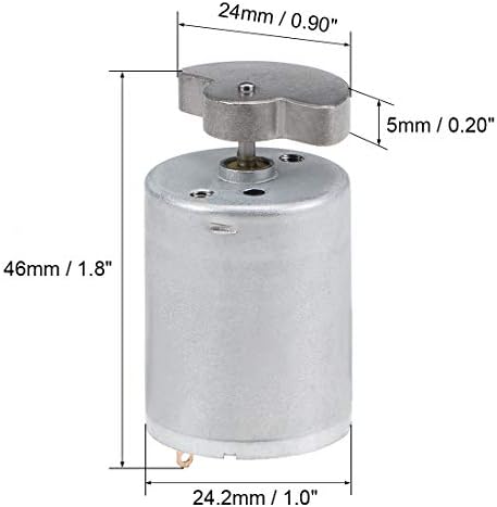 uxcell Vibration Motor Strong Power for Massager DC 6V 3000RPM Arch Vibrating Wheel 46x24.2mm