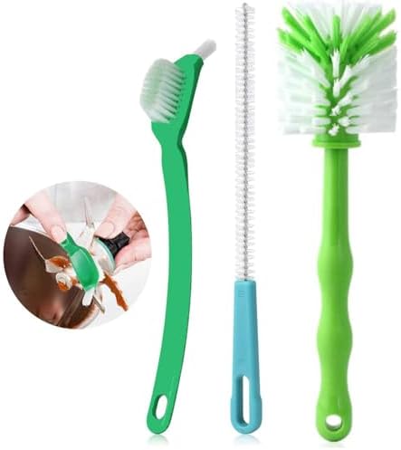 Processor Cleaning Brush, Compatible with Thermomix, Green, ABS Material, Includes Handle, Suitable for Home Kitchens and Restaurants