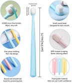 EasyHonor Baby & Toddler Extra Soft Toothbrush for Age 4-12 Years Old, with 10000 Soft Floss Bristle for Baby Gum Care. (6Pcs)
