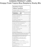 Snappy Frosti Tropics Blue Raspberry Slushy Mix, Slushie Syrups for Machine, Granita Slushy Syrup, Kid Slushie Machine Mix, Slushy Mix for Frozen Drink Machine, 1/2 Gallon