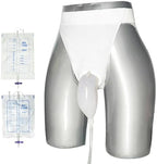 Wearable Urine Collection Bags for Men – Portable 2000ml and 1000ml Drainage Systems, Silicone, Odorless, Reusable, Incontinence Relief