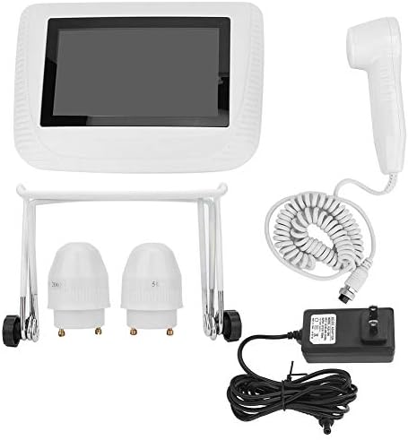 Skin Hair Analyser,5 in 50X/200xLens LCD Digital Microscope Rechargeable Portable Scalp Detector Scanner Professional Scalp Hair Follicle Oil Moisture Magnifying Detector Skin Pigment Tester,US
