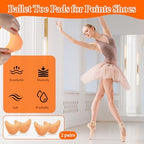 2 Pairs Pointe Shoe Toe Pads – Ultra-Soft Nude Ballet Toe Pads,Toes Pad for Pointe Shoes for Women & Girls, Cushioned Foot Protectors for Dance Practice & High Heel Comfort