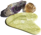 Guasha Scraping Massage Tool – Jade Gua Sha Board - Traditional Scraper Tool for Anti-Aging - Natural Stone Aventurine Guasha - for Silky Smooth and Beautiful Skin - By Sandine