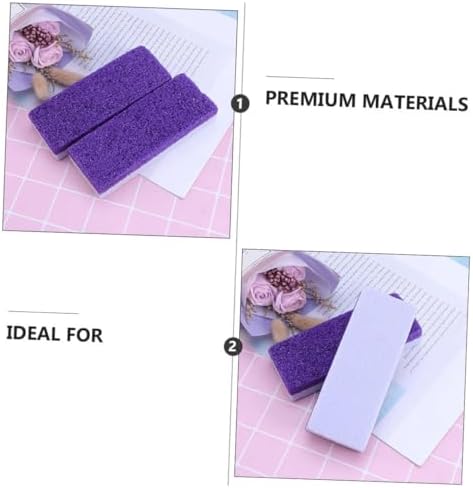 FRCOLOR 2pcs Safe Foot Pumice Stone Double-Sided Callus Remover Foot Scrubber for Smooth