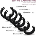 RZY Silicone Cock Cage Chastity Cage Chastity Device for Male Penis Exercise (Black)