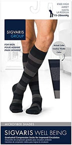 SIGVARIS Men’s Microfiber Patterns 183 Calf High Compression Socks 15-20mmHg