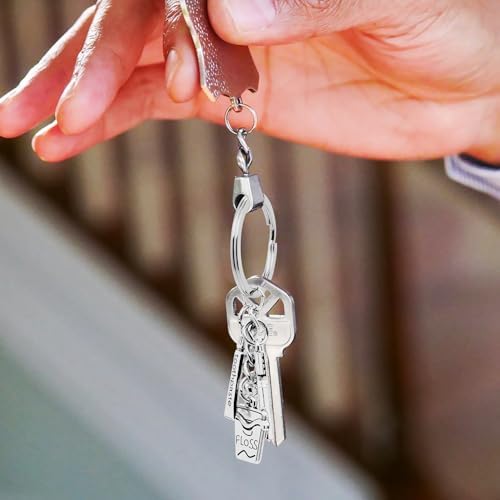 12Pcs Dental Keychain Alloy Dentist Keyring Toothbrush Toothpaste Dental Floss Charm Keychains for Women Men Gift or Graduation Gifts