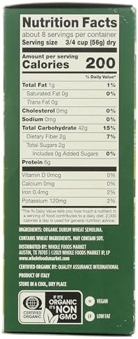 Whole Foods Market, Organic Casarecce, 16 Ounce