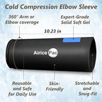 Elbow Ice Pack Wrap, Tennis Golfers Sleeve For Arm and Calf Injuries Reusable, Cold Compression for Pain Relief