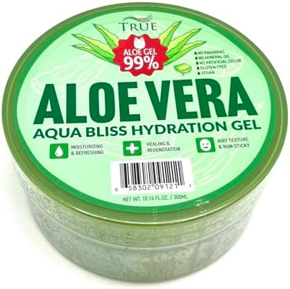 DONNA Aloe Vera Aqua Bliss Hydration Gel | 99% Aloe | Moisturizing & Refreshing | Healing & Regeneration | 10.14 fl oz / 300ml