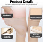 Knee Compression Sleeve,Brace for Women Men Sleeves Wrap Compress Elastic Support,for Arthritis Relief Pain,ACL,MCL,Aching Knees,Patellar Tendonitis,Injury Recovery,Daily Wear (Skin Tone, Medium)