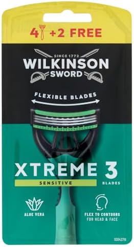 Wilkinson Sword Xtreme 3 Sensitive Disposable Razors - 6 Count