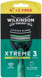 Wilkinson Sword Xtreme 3 Sensitive Disposable Razors - 6 Count