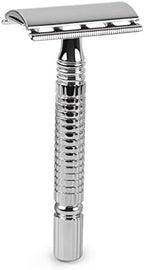 Qshave - Men or Women Short Handle Classic Double Edge Lighter Travel Safety Shaving Razor, 1 Pc
