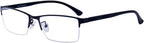 ALWAYSUV Myopia Glasses Black TR90 Frame Shortsighted Distance Eyeglasses For Men Women -1.5 Please kindly note these are not reading glasses