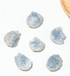 Natural Raw Blue Celestite Mineral Irregular Healing Crystal Cluster for Meditation Therapy Home Room Decoration