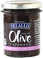 DeLallo Black Olive Tapenade in Oil, 6.7 Ounce Jar, Olive Spread Condiment for Snacking, Made with Premium Extra Virgin Olive OIl