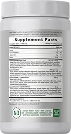 Horbäach Organic Greens Powder | 5.29 oz Supplement | with 20+ Superfoods, 18 Digestive Enzymes, and Prebiotics | Relieves Occasional Gas, Discomfort & Bloating | Vegan, and Non-GMO