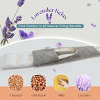Heating Pad for Neck Shoulders and Back Microwavable Lavender Scented, Washable Cover, 1.5 lbs Microwave Warm Wrap
