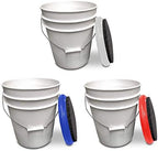 Bucket Lid 3 Pack - Comes in Red, White, and Blue - Perfect Seat, Made in The USA by Bucket Lidz
