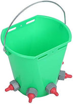 Sales Livestock Milk Feed Lamb Milk Feed Bucket, HLMP69 5 Types Green Plastic Antileakage with Scale Calf for Cattle Lamb Livestock(Five Mouths)