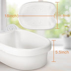 veicomtech Professional Ionic Foot Bath Tub Basin for All Detox Foot Bath Machines Heavy Duty Tub with 100 Liners