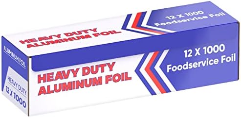 Aluminum Foil (12"x1000 ft.) - Heavy Duty Aluminum Foil Wrap for Food, BBQ, Grilling and Roasting - Tin Foil Perfect for Multipurpose Kitchen (1 Box)