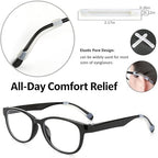 PTSLKHN Silicone Eyeglass Temple Tips Sleeve Retainer, 5Pairs of Anti-Slip Elastic Comfort Glasses Retainers