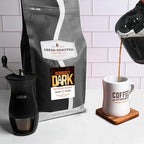 Fresh Roasted Coffee,Seriously Dark Artisan Blend,5 lb Dark Roast, Kosher, Whole Bean