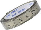SagaSave Stainless Steel Measuring Tape Self Adhesive Precision Steel Rule for Drafting Tables Saw Tables Right to Left 0-5M Silver