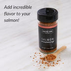 Fulton Fish Market Salmon Seasoning Sweet & Smoky Spice Blend for Grilled, Baked or Pan-Seared Fish, Custom Seafood Rub, 2.5 oz