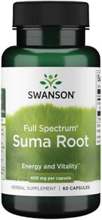 Swanson Full Spectrum Suma Root 400 Milligrams 60 Capsules