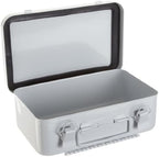 Durham 502-43 White Metal 10 Unit Empty First Aid Kit Box, 7-1/2" Width x 4-1/2" Height x 2-3/8" Depth