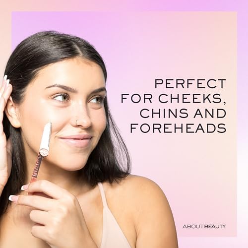 About Beauty Fuzz-Free Fold-n-Go Groomers - 3 Folding Beauty Groomers for Hair Removal, Ideal for Shaving, Exfoliating, and Brow Shaping, Japanese Steel Gently Removes Facial Hair