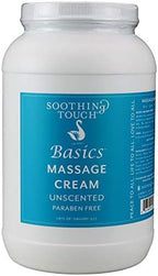 Soothing Touch Basics Massage Cream Unscented, 1 Gallon, 128 Fl Ounce
