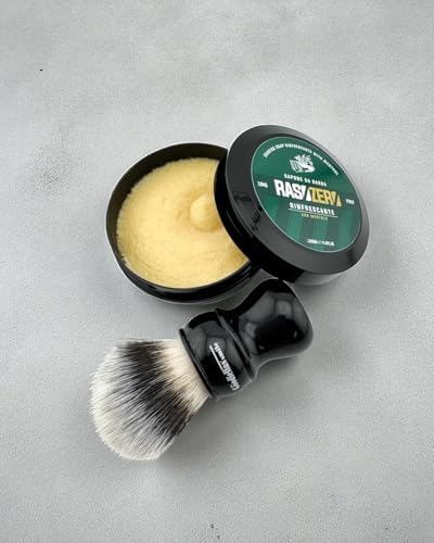 Rinfrescante Shaving Soap 125 ml – Made in Italy Menthol Traditional Shaving Cream Soap for Men – Refreshing Citrus Scent, Rich Lather & Smooth Comfortable Shave