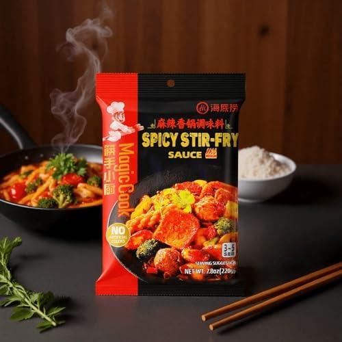 HAIDILAO, Spicy Stir-Fry Sauce, 7.8oz (220g), Pack of 3