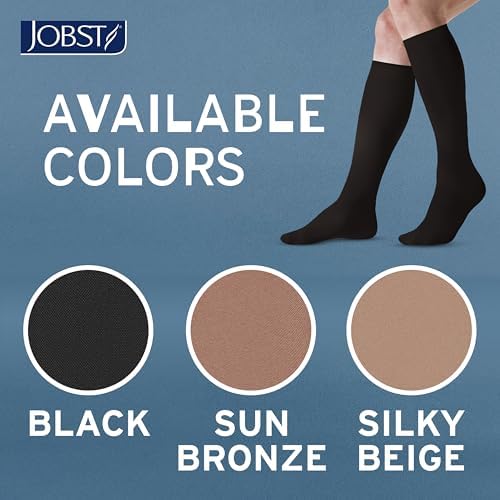 JOBST ACTIVA Opaque 15-20 mmHg Compression Socks Thigh High Closed Toe
