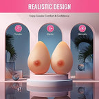 Y-NOT Silicone Breast Forms, Self-Adhesive Fake Boobs with Medical Grade Silicone