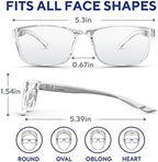 Stylish Blue Light Blocking Glasses for Women & Men – Helps Reduce Glare & Digital Eye Strain from Computers, Phones w/Case