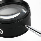 Sanung Z-21 Handheld Optical Magnifying Glass 30X with Detachable Handle, 1.85IN Magnifier Lens Set for Senior Kids Reading Exploring Jewelry Identifying