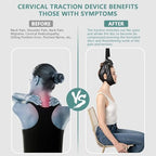 Neck Stretcher Cervical Traction Device for Home Use - Over The Door Cervical Neck Traction Device for Decompression Home Physical Therapy, Portable Neck Traction Device for Neck Pain