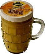 Kuhne Traditional Smooth & Mild German Mustard in Beer Mug Glass Jar 250 ml